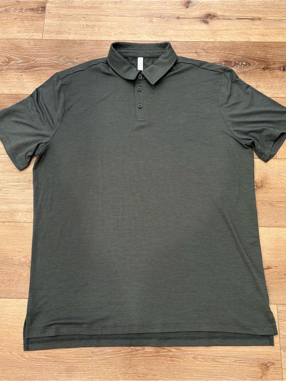 Men's Dark Green Stylus Soft Polo Shirt - Classic Short Sleeve -size L